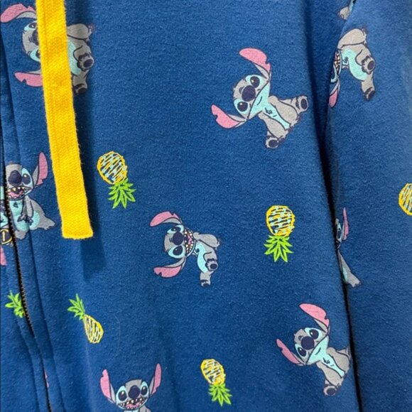 Disney Parks Lilo & Stitch Blue Pineapple Hooded Sweatshirt Jacket - Picture 3 of 10